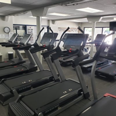 row of treadmills